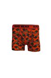 Chocolate Crimson Red Kırmızı Çikolata Desenli Erkek Boxer