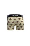 Voltage Off-White Beyaz Desenli Erkek Boxer