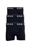 Basic 3 Pack Siyah 3'lü Erkek Boxer Set