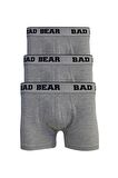 Basic 3 Pack Gri Melanj 3'lü Erkek Boxer Set