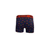 Cactus Lacivert Kaktüs Desenli Erkek Boxer