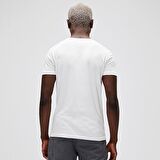 Bear Tee T-Shirt Off White Beyaz/Kırmızı Baskılı Erkek Tişört