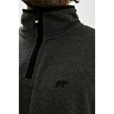 Bad Bear Erkek Koyu Gri Fermuar Yakalı Half-Zip Sw
