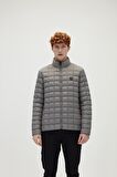 Miner Puffer Gümüş Gri Erkek Mont
