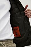 Bad Bear Erkek Haki Ekose Detaylı Mıner Vest Yelek