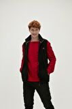 Burner Vest Siyah Erkek Polar Yelek