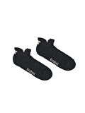 Bear Ankle Siyah Logo Baskılı Unisex Çorap