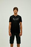 Bad Bear O Yaka Normal Kalıp Baskılı Siyah Erkek T-Shirt - 22.01.07.016_Bear Needs