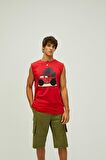Bad Bear Erkek Parlak Kırmızı Atlet Days Off Tank-