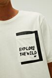 Bad Bear O Yaka Baskılı Beyaz Erkek T-Shirt 22.01.07.044_EXPLORE T-SHIRT