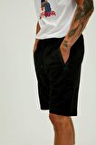 Miles SweatShorts Siyah Erkek Şort