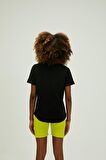 Nidra T-Shirt Siyah Basic Kadın Tişört
