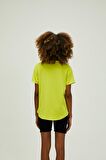 Nidra T-Shirt Sülfür Yeşil Basic Kadın Tişört