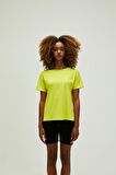Nidra T-Shirt Sülfür Yeşil Basic Kadın Tişört