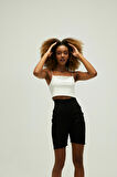 Vinyasa Crop-Top Off-White Beyaz Kadın Atlet