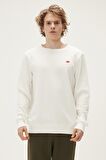 Bad Bear Erkek Kırık Beyaz Sweatshirt Rounad Crewneck