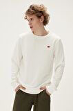 Bad Bear Erkek Kırık Beyaz Sweatshirt Rounad Crewneck
