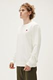 Bad Bear Erkek Kırık Beyaz Sweatshirt Rounad Crewneck