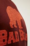 Bad Bear Bisiklet Yaka Kahve Erkek Sweatshırt 22.02.12.007 LOGO CREWNECK