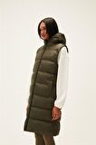 Wayfarer Vest Haki Yeşil Kadın Puffer Yelek