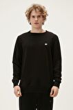 Bad Bear Bisiklet Yaka Siyah Erkek Sweatshırt 22.02.12.028 GEOFOX CREWNECK