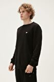 Bad Bear Bisiklet Yaka Siyah Erkek Sweatshırt 22.02.12.028 GEOFOX CREWNECK