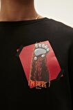 Bad Bear Bisiklet Yaka Siyah Erkek Sweatshırt 22.02.12.016 HERE CREWNECK