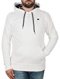 Bad Neck Hoodie Off-White Beyaz Kapüşonlu Erkek Sweatshirt