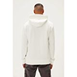 Pause Hoodie Off-White Beyaz Baskılı Kapüşonlu Erkek Sweatshirt
