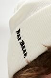LABEL BEANIE OFF-WHITE