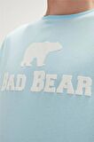 Bear Tee T-Shirt Gök Mavi Logo Baskılı Erkek Tişört 