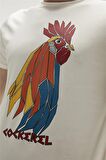 Bad Bear Baskılı Beyaz Erkek T-Shirt 23.01.07.012_COCKEREL T-SHIRT