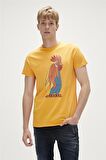 Bad Bear Baskılı Hardal Erkek T-Shirt 23.01.07.012_COCKEREL T-SHIRT