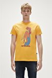Bad Bear Baskılı Hardal Erkek T-Shirt 23.01.07.012_COCKEREL T-SHIRT