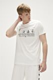 Bad Bear Baskılı Beyaz Erkek T-Shirt 23.01.07.025_FEEL YOU T-SHIRT
