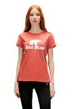 Logo Tee T-Shirt Ginger Tarçın Baskılı Kadın Tişört