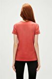 Logo Tee T-Shirt Ginger Tarçın Baskılı Kadın Tişört