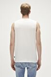 Monstera Tank-Top Off-White Beyaz Desenli Erkek Atlet