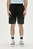 Re-Axel Recycle SweatShorts Siyah Erkek Şort