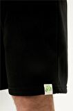 Re-Axel Recycle SweatShorts Siyah Erkek Şort