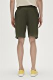 Re-Axel Recycle SweatShorts Haki Yeşil Erkek Şort