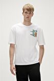 Bad Bear Baskılı Beyaz Erkek T-Shirt 23.01.07.001_RE-BEAR T-SHIRT