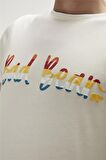 Manuscript T-Shirt Off-White Beyaz Baskılı Erkek Tişört 