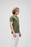 Bad Bear O-Neck T-Shirt Haki Yeşil Basic Erkek Tişört