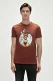 Bad Bear Baskılı Kahve Erkek T-Shirt 23.01.07.036_GIRAFFE t-shirt