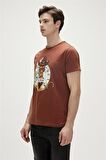 Bad Bear Baskılı Kahve Erkek T-Shirt 23.01.07.036_GIRAFFE t-shirt