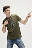 Bad Bear Baskılı Haki Erkek T-Shirt 23.01.07.037_ONEWAY t-shirt
