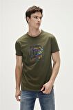 Bad Bear Baskılı Haki Erkek T-Shirt 23.01.07.037_ONEWAY T-SHIRT