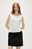 Halle Tank-Top Off-White Beyaz Kadın Atlet
