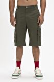 Rope SweatShorts Haki Yeşil Erkek Şort